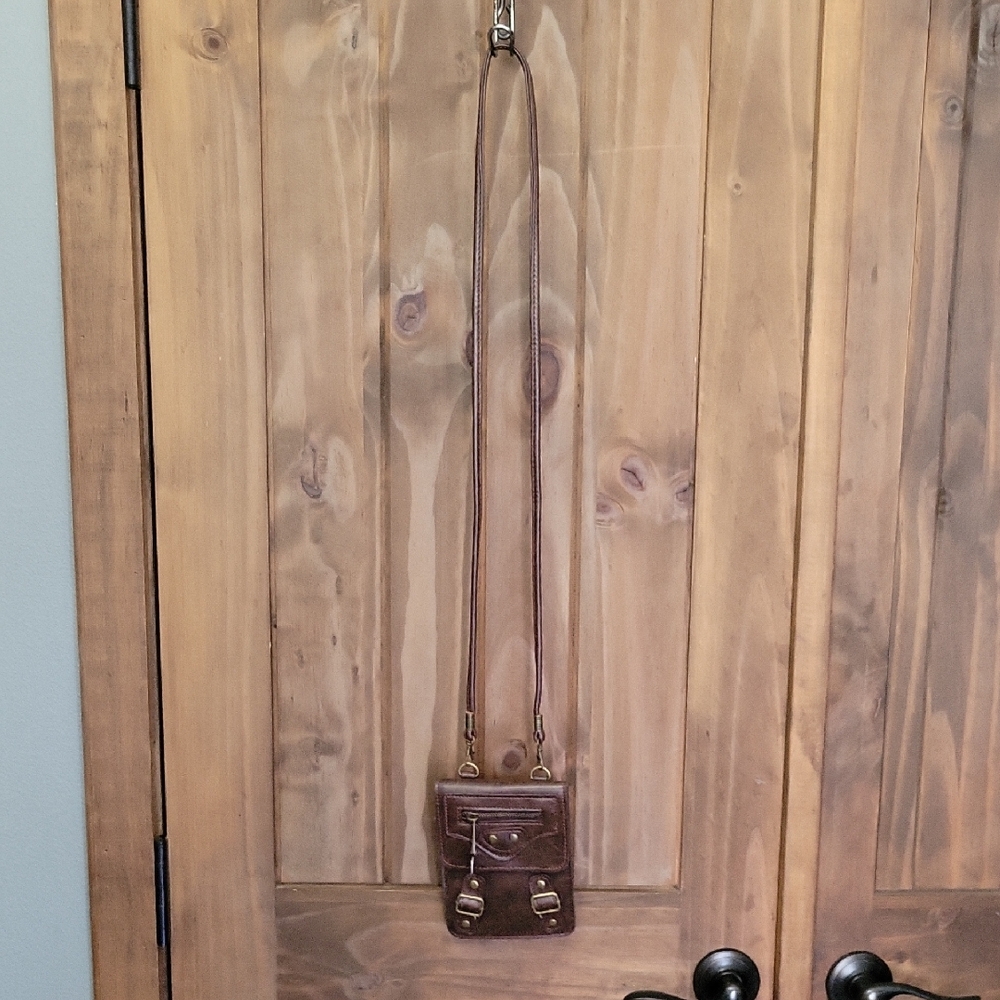 Brown Leather Crossbody Bag